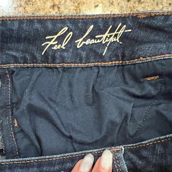 White House Black Market Dark Blue Skimmer Jeans Size 10 EUC - Picture 9 of 10